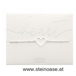 Armband Herz 'versilbert'